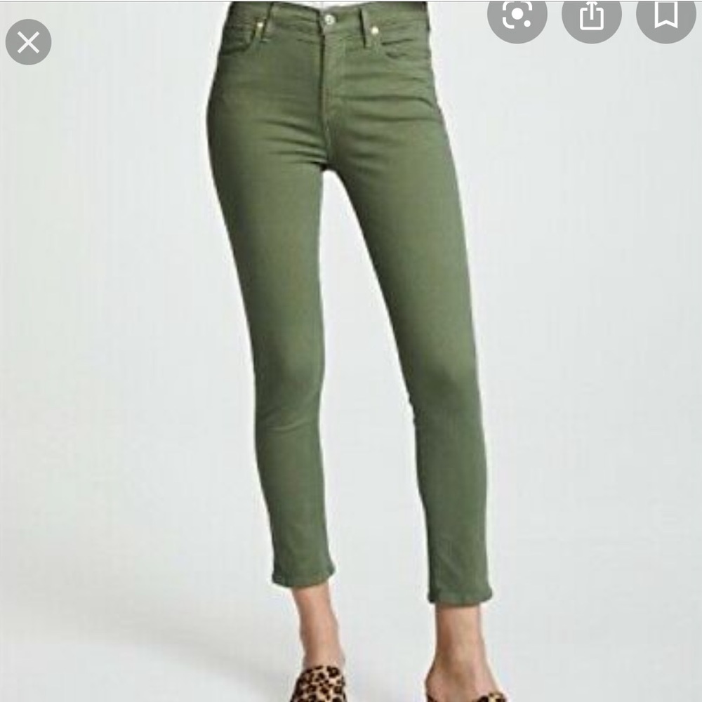 Citizens of Humanity green Cara jean, EUC, sz 27